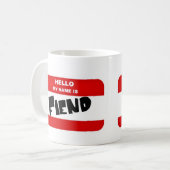 Hallo, ist mein Name UNHOLD Kaffeetasse (Vorderseite Links)