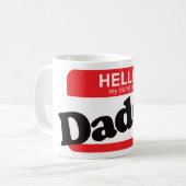 Hallo ist mein Name Vati Kaffeetasse (Vorderseite Links)