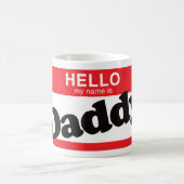 Hallo ist mein Name Vati Kaffeetasse (Mittel)