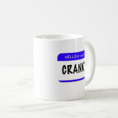 Hallo ist mein Name: Verschrob Kaffeetasse (VorderseiteRechts)