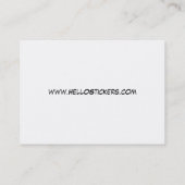 Hallo ist mein Name Visitenkarte (Rückseite)