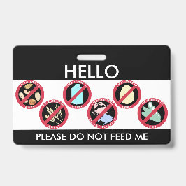 Hallo ist mein Name zum kundenspezifischen Ausweis