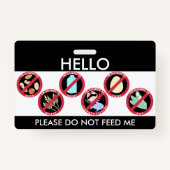 Hallo ist mein Name zum kundenspezifischen Ausweis (Vorderseite)