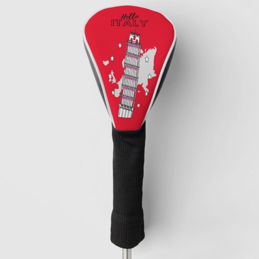 Hallo Italien Golf Head Cover Headcover (Vorderseite)