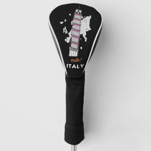 Hallo Italien Golf Head Cover Headcover (Vorderseite)