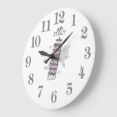 Hallo Italien Große Wanduhr (Winkel)