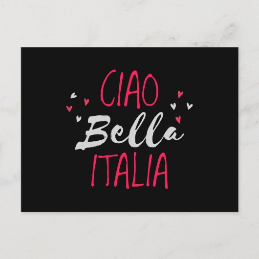 Hallo Italien Postkarte (Vorderseite)