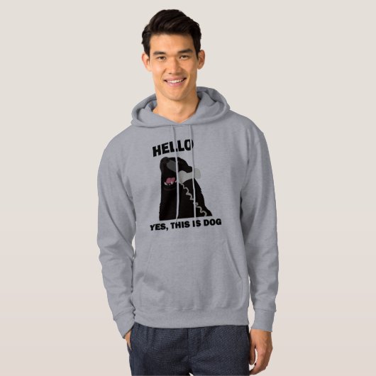 HALLO JA IST DIESES HUNDEtelefontelefon Hoodie (Vorne ganz)