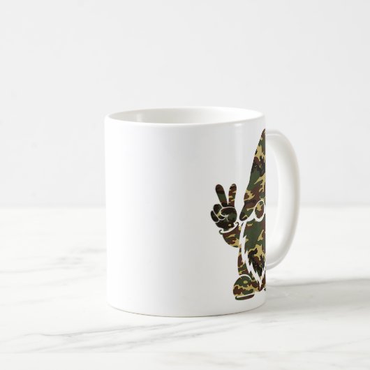 Hallo Jagd Weihnachten Weihnachtsfeiertage Camoufl Kaffeetasse (VorderseiteRechts)