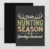 Hallo Jagdsaison, Auf Wiedersehen! Save The Date (Vorne/Hinten)