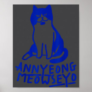 Hallo K-Drama lustige Katzenliebhaber  Poster