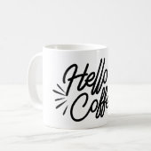 Hallo Kaffee Kaffeetasse (Vorderseite Links)