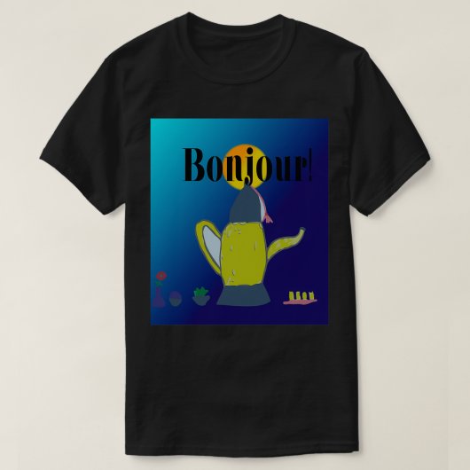 Hallo Kaffee T-Shirt (Design vorne)