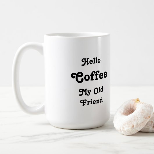 Hallo Kaffee-Tasse Kaffeetasse (Mit Donut)