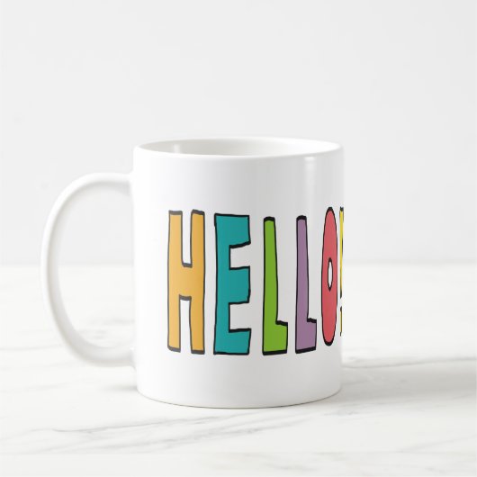 Hallo! Kaffeetasse (Links)