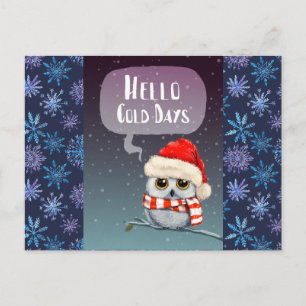 Hallo Kalt Tage Grüße Postkarte