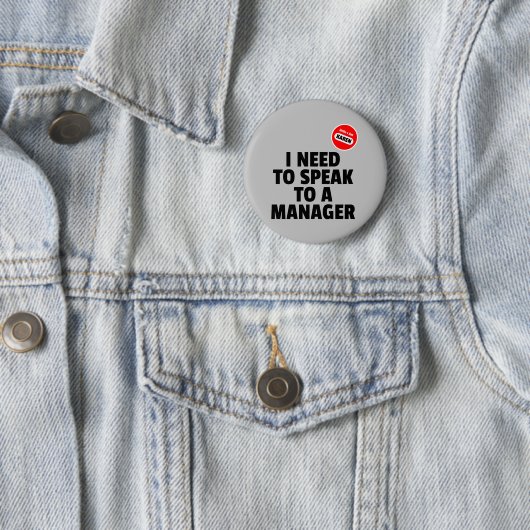 Hallo Karen Ich muss mit einem Manager sprechen Button (Beispiel)