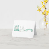 Hallo Karte (Gelbe Blume)