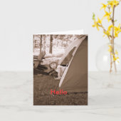 Hallo Karte (Gelbe Blume)