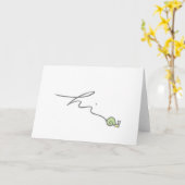 hallo karte (Gelbe Blume)