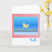 Hallo Karte (Gelbe Blume)