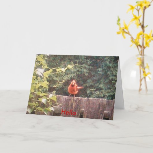 Hallo Karte (Gelbe Blume)