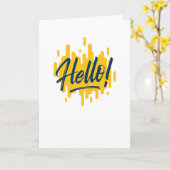 Hallo Karte (Gelbe Blume)