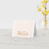 Hallo Karte (Gelbe Blume)