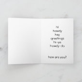 Hallo ... Karte (Innenseite)