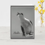 Hallo ... Karte (Gelbe Blume)