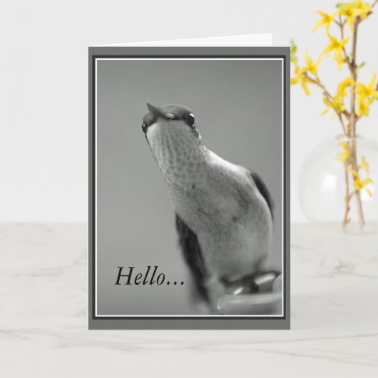 Hallo ... Karte (Gelbe Blume)