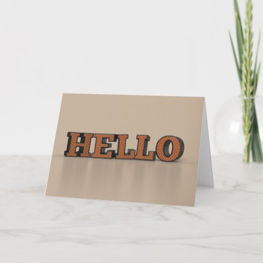 Hallo Karte (Vorderseite)