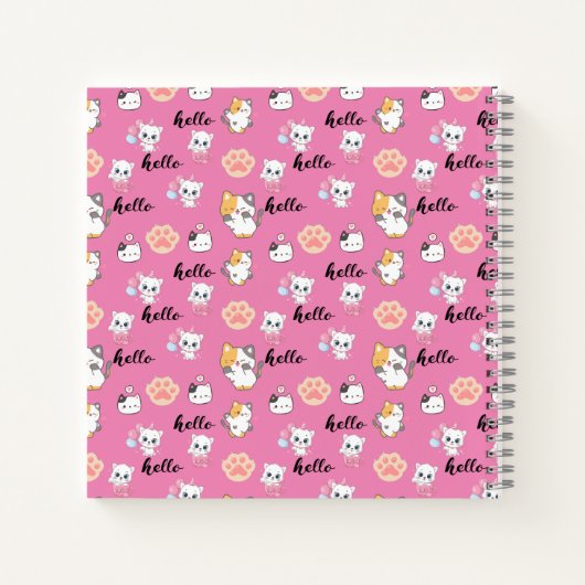 Hallo Kätzchen Notizblock (Rückseite)