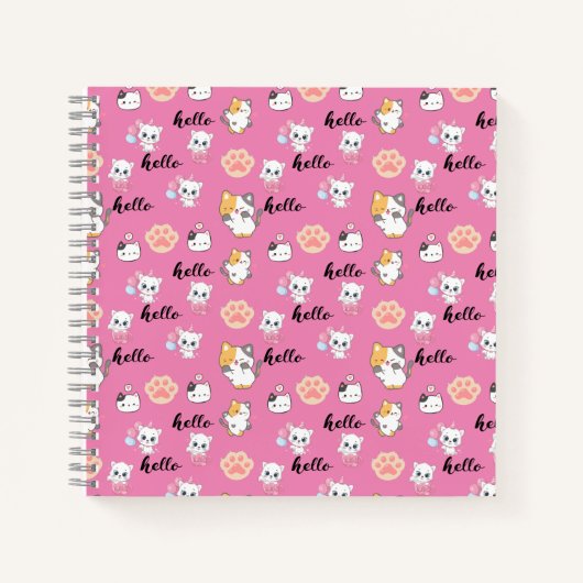 Hallo Kätzchen Notizblock (Vorderseite)