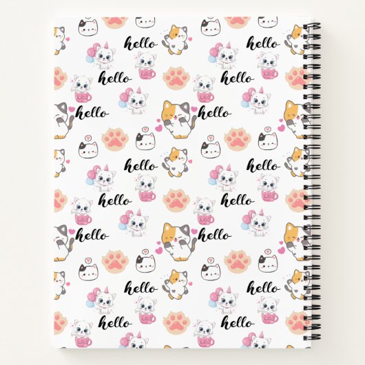 Hallo Kätzchen Notizblock (Rückseite)