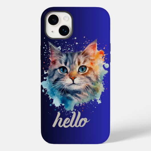 Hallo Katze iPhone-Hülle Case-Mate iPhone Hülle (Rückseite)