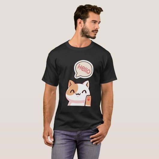 Hallo Katze. T-Shirt (Vorne ganz)