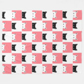 Hallo Katzen 60x80 Fleece Blanket (Vorderseite (Horizontal))