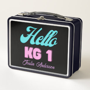 Hallo KG1, zurück zur Schule Metall Brotdose