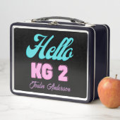 Hallo KG2, zurück zur Schule Metall Brotdose (Beispiel)