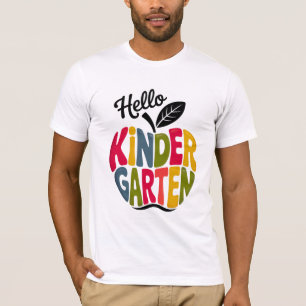 Hallo Kinder Garten Erster Schultag T-Shirt