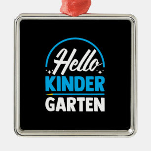 Hallo Kinder Garten Ornament Aus Metall