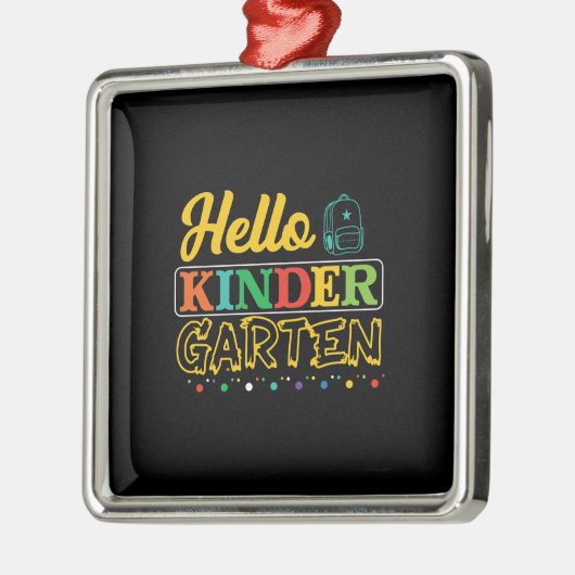 Hallo Kinder Garten Ornament Aus Metall (Links)