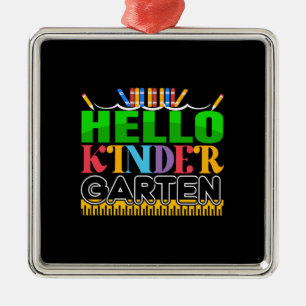 Hallo Kinder Garten Ornament Aus Metall