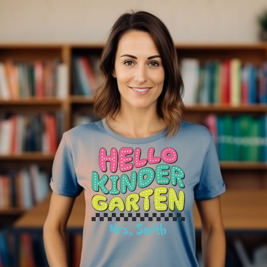 Hallo Kindergarten Anpassbares Tshirt