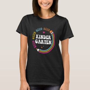 Hallo Kindergarten Bleistift Girls Boys Lehrer zur T-Shirt