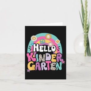 Hallo Kindergarten Byck To School Teacher Boy Girl Karte