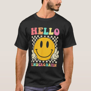Hallo Kindergarten Byck Zur Schule Groovy Lehrer S T-Shirt