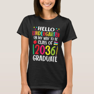 Hallo Kindergarten Byck Zurück zur Schule Cl Von 2 T-Shirt