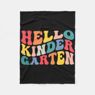 Hallo Kindergarten-Crew-Lehrer Byck Zurück zur Sch Fleecedecke